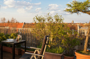 Berlin, attic, terrace, evening mood, romantic Berlin, attic, terrace, evening mood, romantic